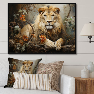 " Lion Collage Of Nature I "
