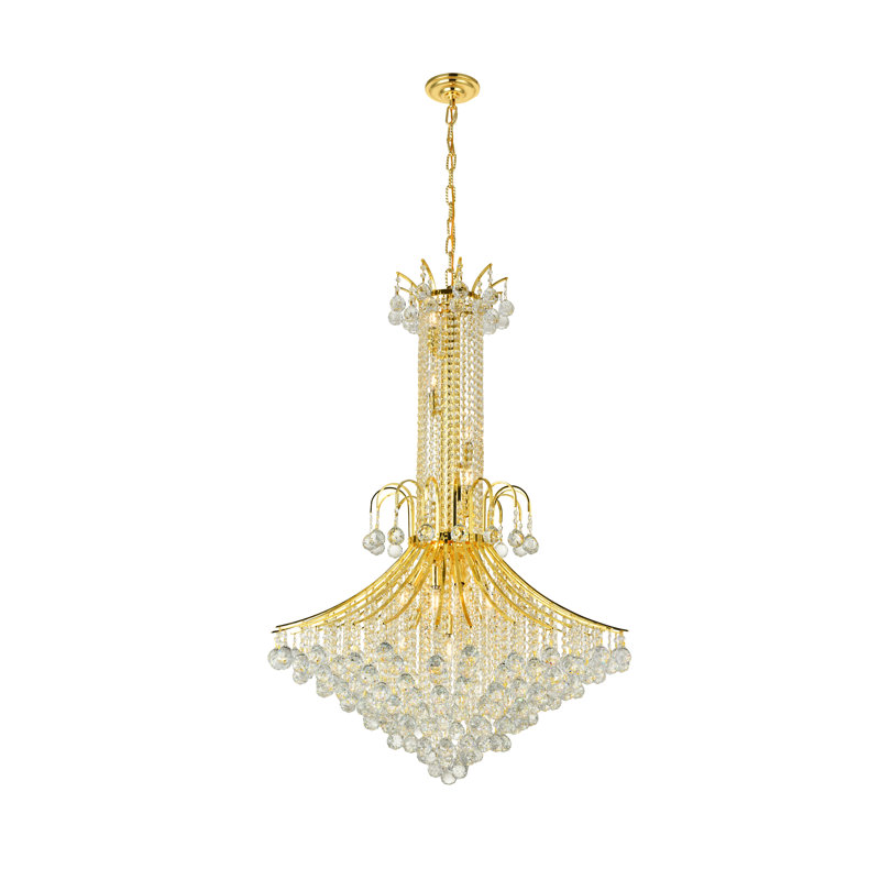 Stoller 16 - Light Dimmable Empire Chandelier, Gold