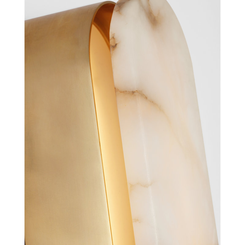 Kelly Wearstler Melange 28" Elongated Sconce, Antique-Burnished Brass, 20"