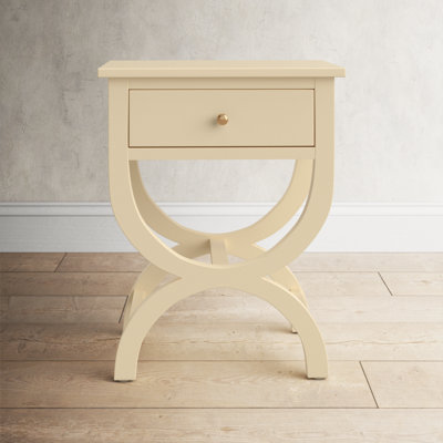 Floris Solid Wood End Table with Storage