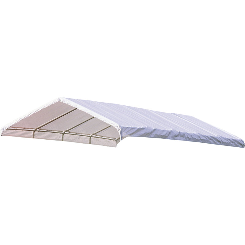 ShelterLogic Polyethylene Plastic Replacement Canopy for Canopy, 109.27" H x 120.05" W x 239.96" D, White
