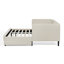 Lit double en velours beige, lit plateforme tapissier avec 2 tiroirs de rangement pour une chambre à coucher flexible-1439284609-1439284614