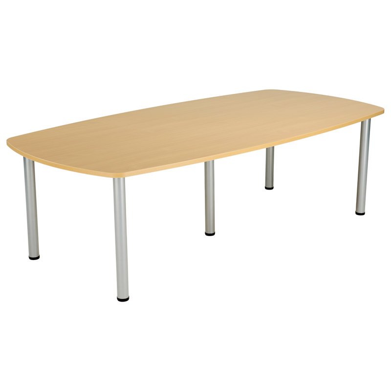 Bouton 240cm Boat Shaped Conference Table, Oak