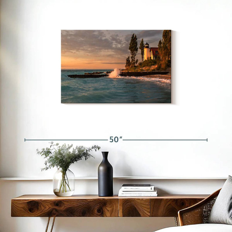 Aletra Point Betsie Lighthouse, 20" H x 30" W