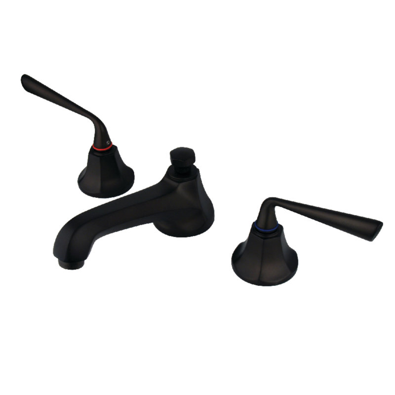 Copenhagen Widespread Bathroom Faucet with Drain Assembly, Oil Rubbed Bronze