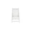 Multi-position chair, white, plastic