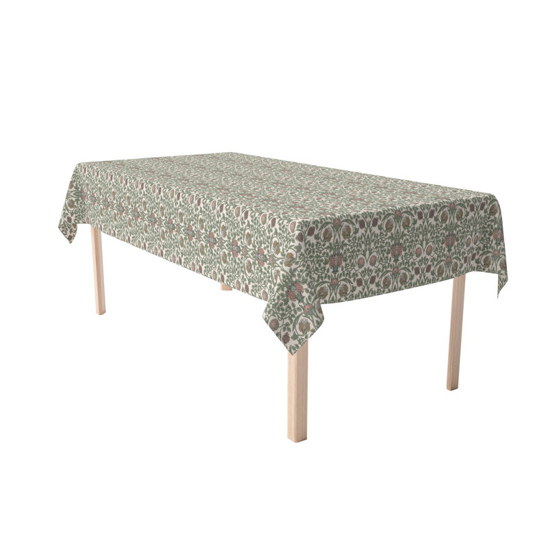 Rectangular Tablecloth, 100% Cotton, Floral 63, 104" x 60"