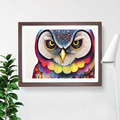 Colourful Owl Vol.1 1 Piece Wall Art
