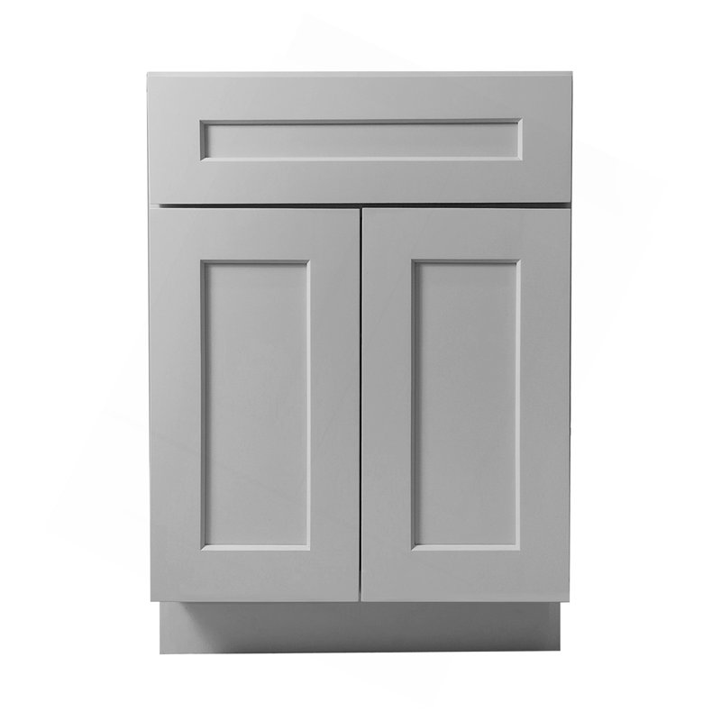 Armoire de base double Shaker, Gris