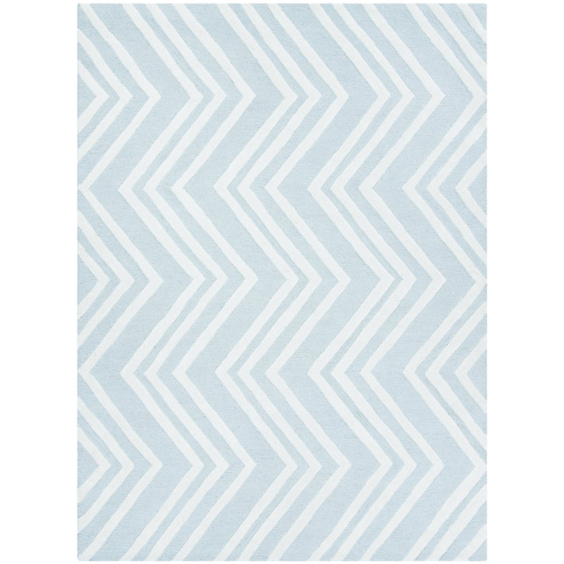 Krystyna Hand Tufted Wool Rug, Rectangle 6' x 9'