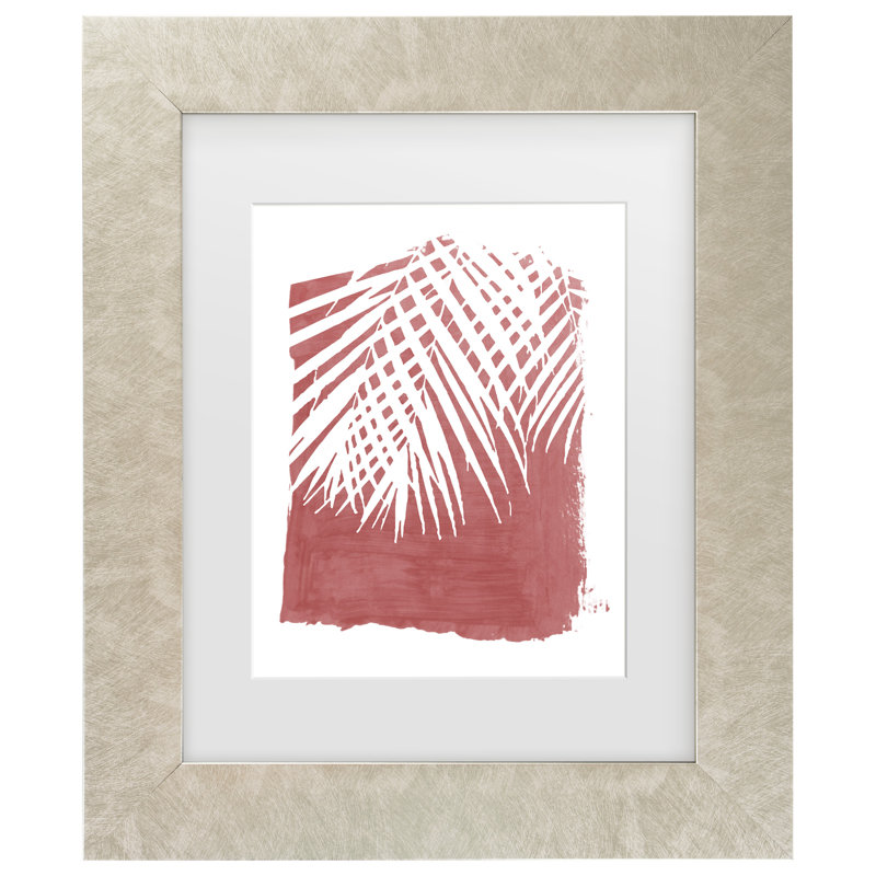 Art encadré de feuilles de palmier «ologia bolognaise »Amini54, H 19,5 po x l 23,5 po