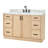 ARIEL Kelly Single Sink Bathroom Vanity with Italian Carrara Marble Top-99405043-124987380
