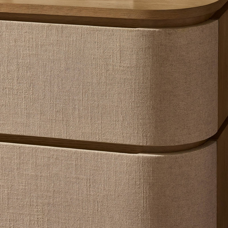 Mariella 6 Drawer Dresser-Beige Painted Linen