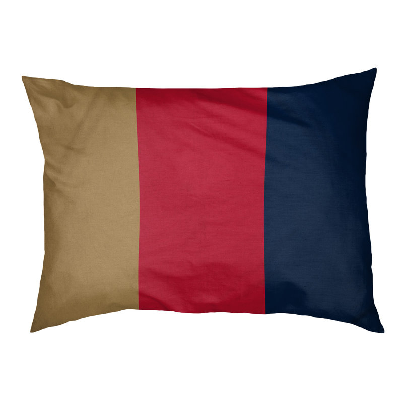 Coussin pour chien hockey Las Vegas, Petit (l 28 po x P 18 po x H 9,5 po), Doré / rouge / bleu