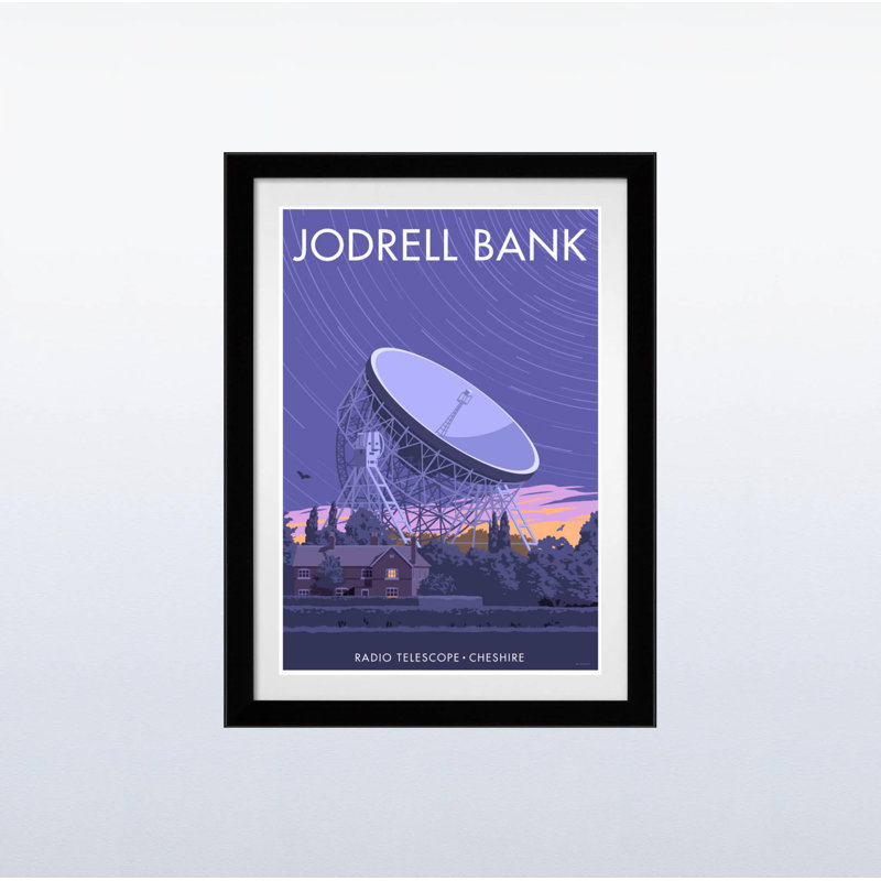 JodrellFine by Stephen Millership - No Frame Rectangle Print, Black, 43.5cm H x 33.5cm W x 2.2cm D
