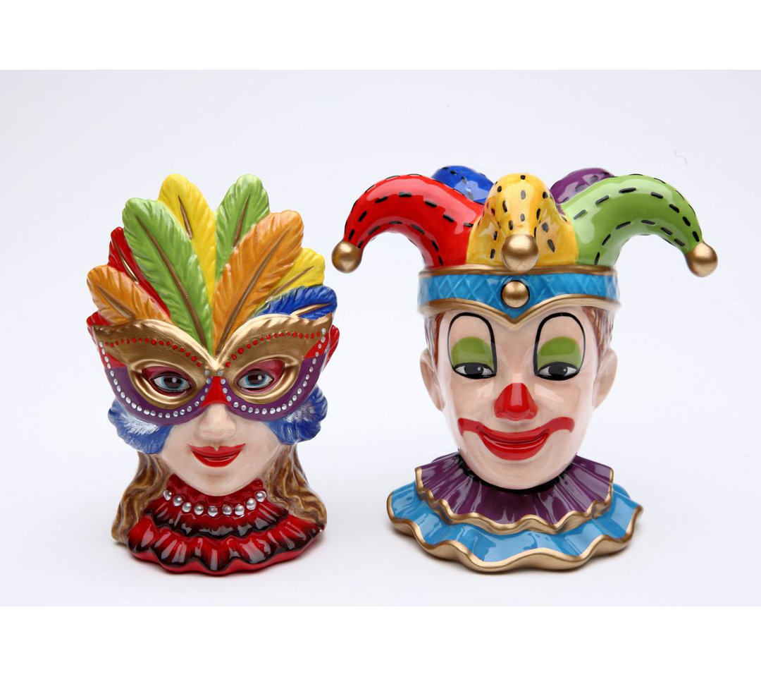 Cosmos Gifts Clowns 2-Piece Salt and Pepper Set Cosmos Gifts