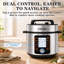8Qt Silver Electric Pressure Cooker, 24 Cooking Programs, Touch & Dial Control, Delay Start Multi Cooker