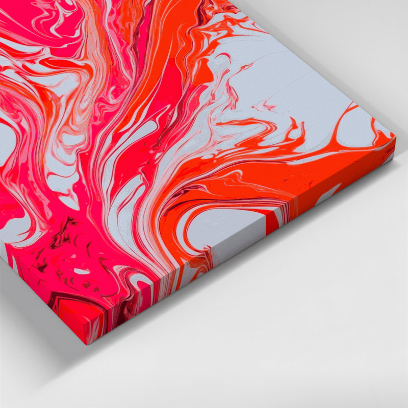 Art abstrait sur toile 41, H 12 po x l 12 po