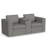 Sky Loveseat Console Track Smoke 24