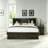 Dark gray storage Queen bed