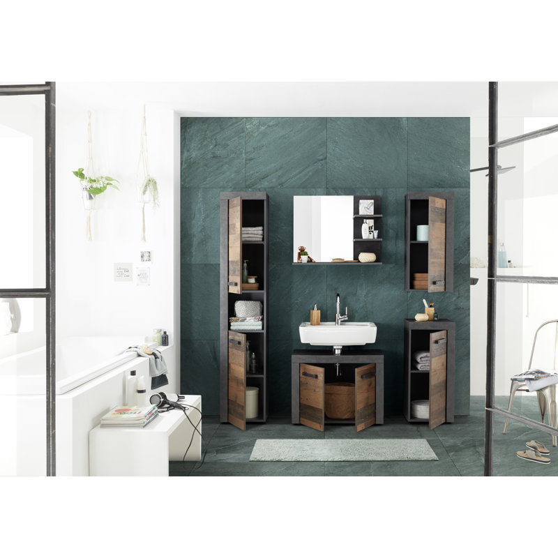 Gaibrial Engineered Wood Flat Wall Mirror