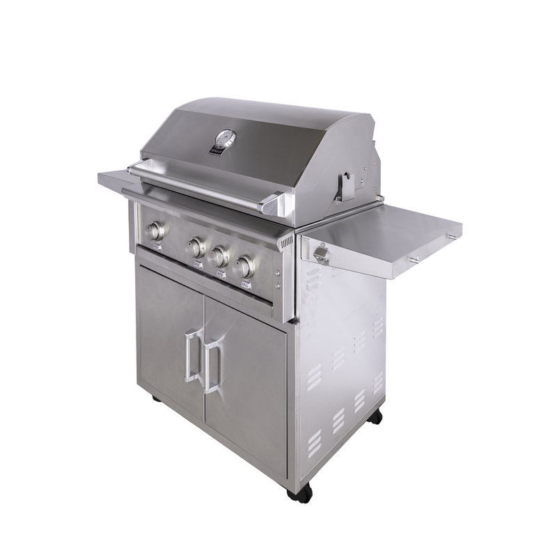 3 Burner 36" Gas Grill with Cart