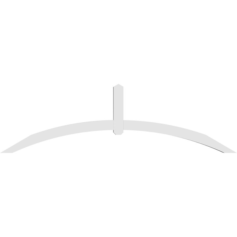 Support pour pignon en PVC Archdale, H 28 po x l 96 po (pas: 7/12), P 4 po x F 4 po
