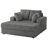 53 Inch Upholstered Chaise Lounge, Plush Sleeper Chair with Throw Pillows and Armrests, Sofa Bed Indoor for Living Room-652199184