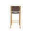 Tabouret de bar d'extérieur en bois d'acacia - Teck