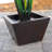 Lark Manor™ 39" Tall Metal Sculptural Multi-Tier Flower Water Fountain with LED Lights, Multicolored