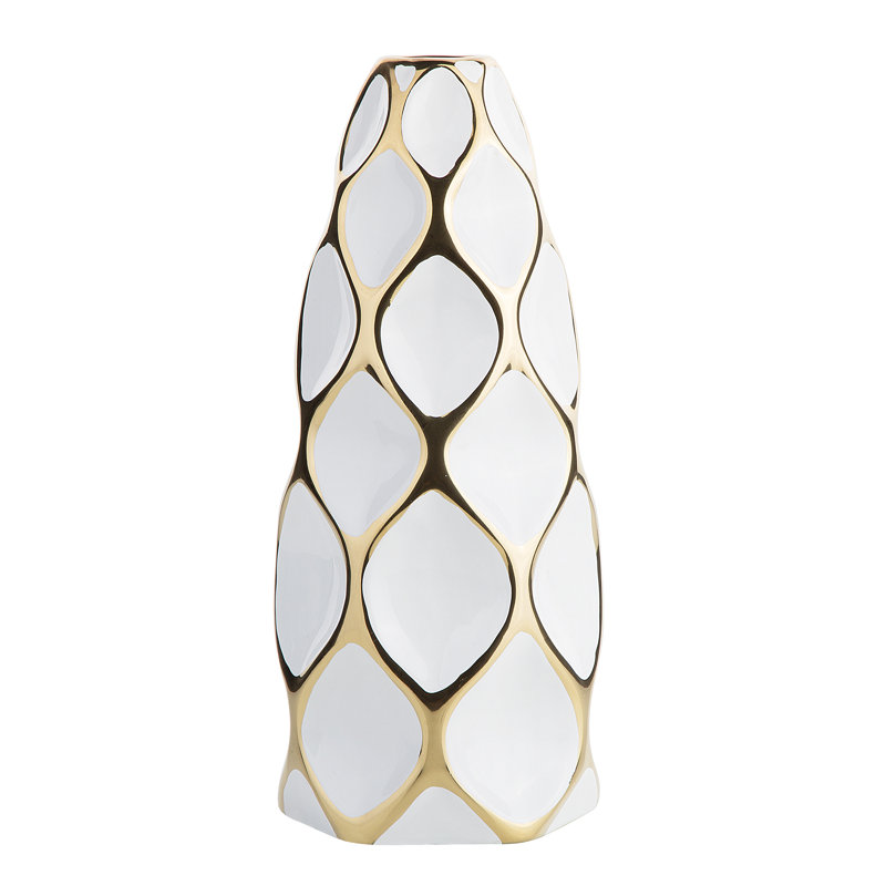 Petersen Ceramic Table Vase, White