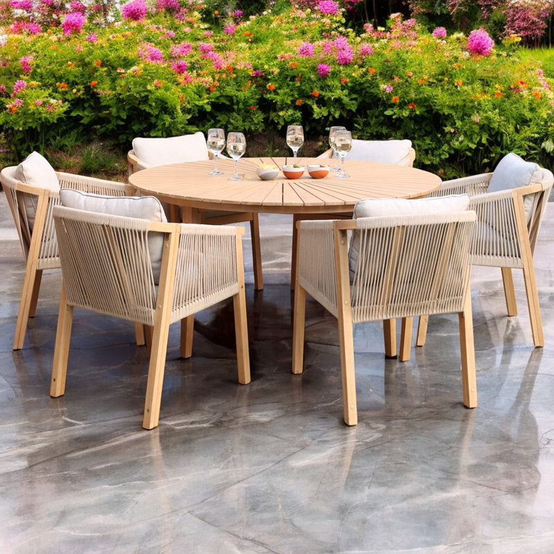 Roma 6 seater 150cm dining set
