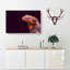 Red And Purple Iguana Lizard - Wrapped Canvas Print-55322340