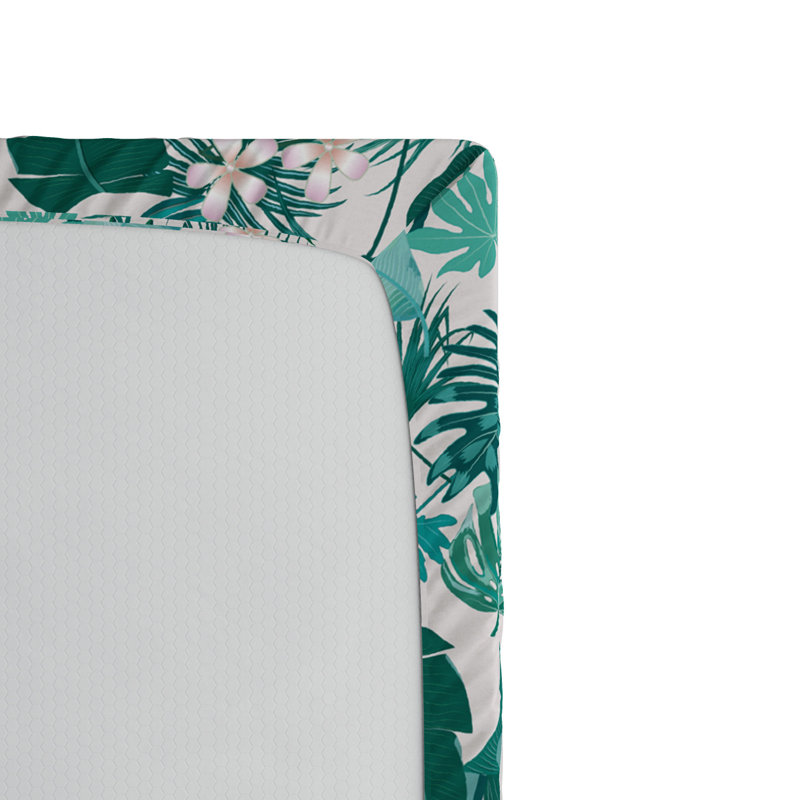 Microfiber Floral Fitted Sheet, Twin XL Fitted Sheet