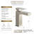 Solid Brass Single Handle Bathroom Faucet, Single Hole Bathroom Sink Faucet with Drain Assembly & Deck Plate-82959762