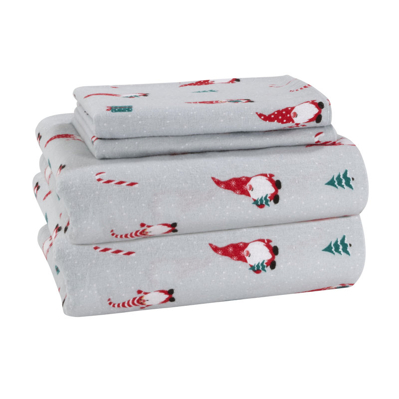 Spode Full Sheet Set, Twin Sheet Set + 1 Pillow Case,  Winter Wonderland 