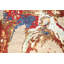 Tapis oriental contemporain abstrait noué à la main 3 x 4