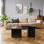 Ensemble de tables basses carrées de style rétro (ensemble de 2)-1031658023