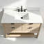 Meuble-lavabo autoportant 48 po en bois massif avec plateau en marbre d'ingénierie-1045044649