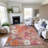 Premium Machine Washable Sykora AMF1506 Floral Rug-610011401