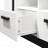 70.5" White Finish TV Stand With Drawers