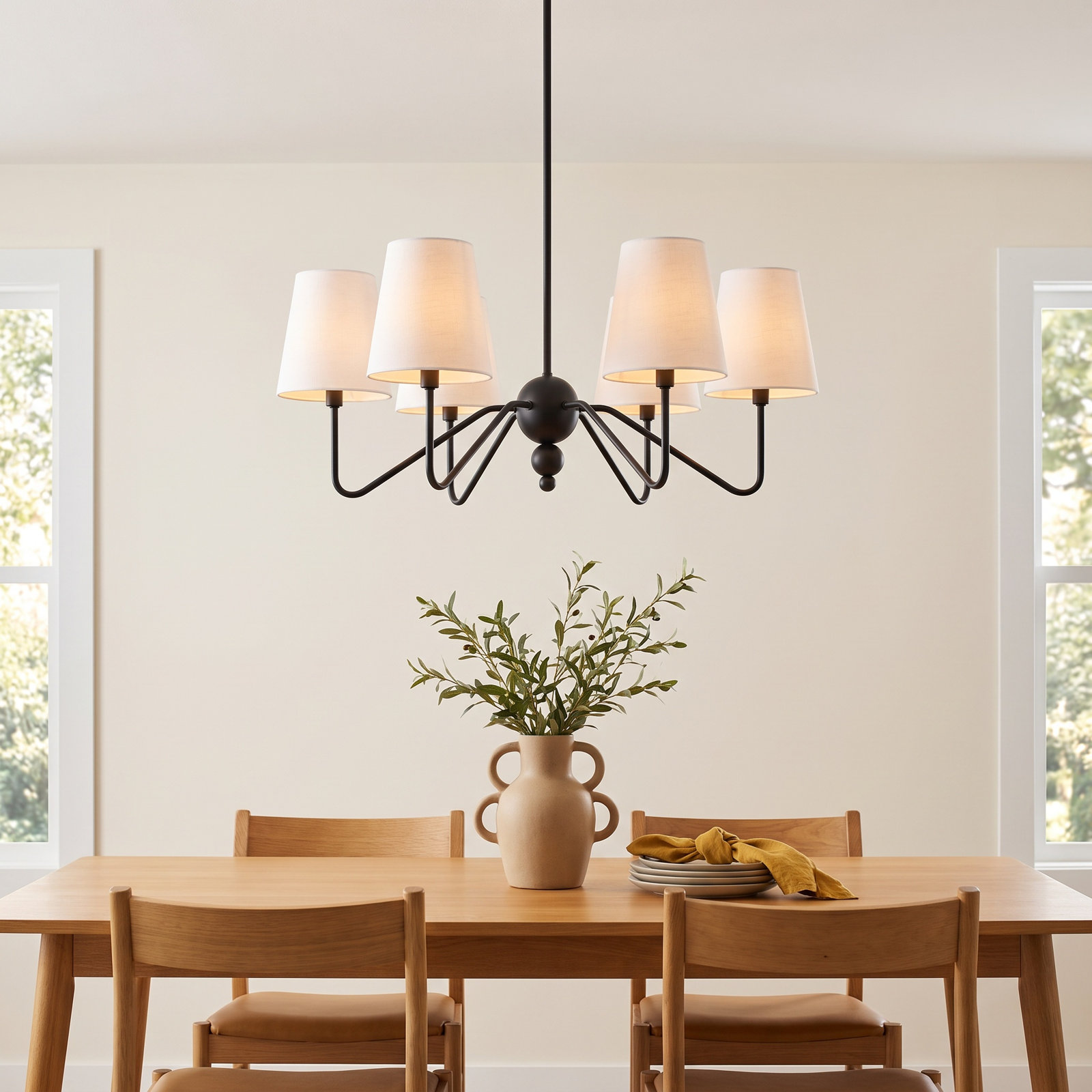 Jaya 5-Light Chandelier, Black