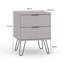 Rollo 2 Drawers Bedside Table