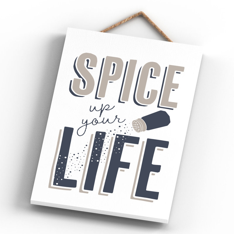 Vivid Squid Wholesale Spice Up Your Life - No Frame Print on Wood
