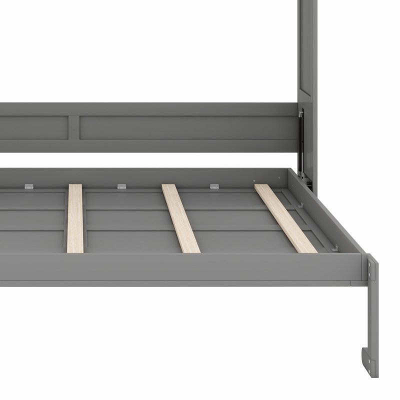 Lit mural multifonctionnel, lit pliable, Gris, Grand lit