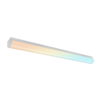 Lumière DEL d'atelier, intensité variable 0-10V, 3CCT, 8FT blanc ultra-mince, lumières à DEL pour garages, ateliers