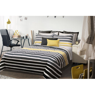 Sauro Polyester Striped Comforter