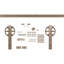Ensemble de quincaillerie pour porte de grange standard Premium-69733504-69733534