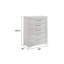Commode 5 tiroirs en bois blanc Blanca
