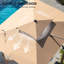 Parasol rectangulaire en porte-à-faux avec base lestée 128 po x 104 po Tyleia-114371695